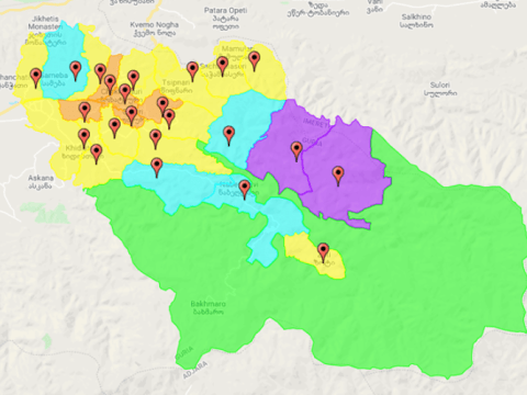 ჩოხატაურის მუნიციპალიტეტი – ინფრასტრუქტურული პროექტები ტერიტორიული ერთეულების მიხედვით – 2018 წელი